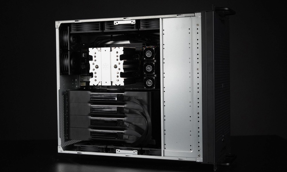 4-GPU 랙마운트 서버